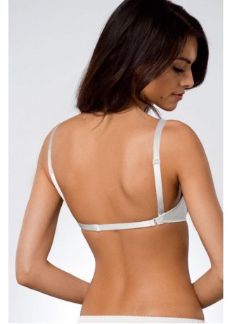 Сутиен със силиконов гръб в бяло 146/69