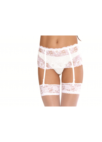 Жартиерен колан в бял цвят BABETTE 945