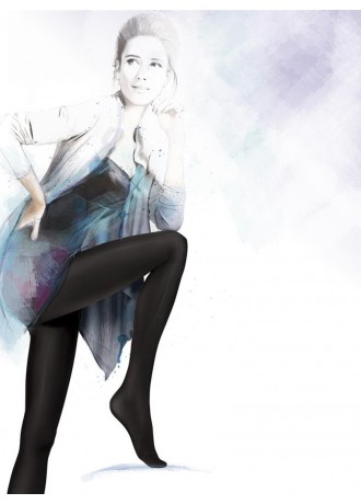 Безшевни чорапогащи в черен цвят LYCRA® 3D Satti Matti 90 DEN