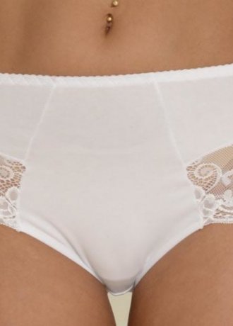 Бикини с висока талия в бял цвят INESS 530