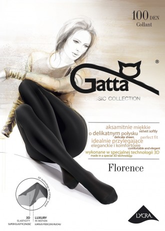 Чорапогащник 3D в черен цвят Florence Nero 100 DEN Чорапогащник 3D в черен цвят Florence Nero 100 DEN
