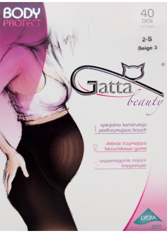 Чорапогащник за бременни в златисто Body Protect Golden 40 DEN