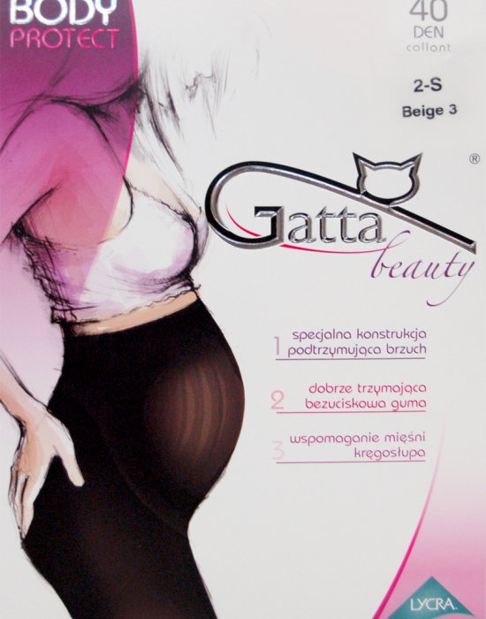 Чорапогащник за бременни в златисто Body Protect Golden 40 DEN, Gatta, Чорапогащи - Modavel.com