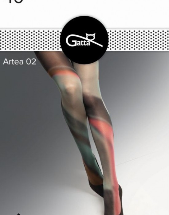 Чорапогащи в цветен десен ARTEA-02 40 DEN MACHIATO