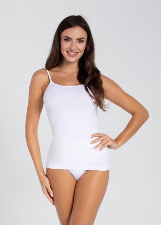 Дамски безшевен потник 60DEN, бял Дамски безшевен потник 60DEN, бял