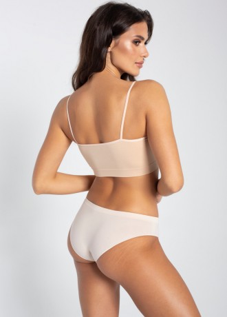 Дамски безшевни бикини с ниска талия, телесен цвят Дамски безшевни бикини с ниска талия, телесен цвят