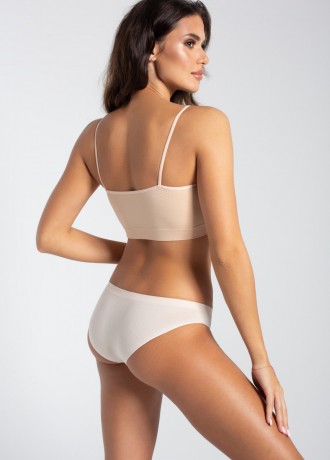 Дамски безшевни бикини с ниска талия, телесен цвят Дамски безшевни бикини с ниска талия, телесен цвят