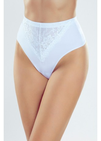 Дамски макси прашки с висока талия в бял цвят VENA