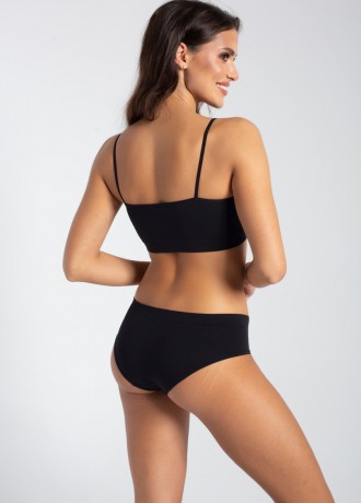 Mimi Дамски безшевни бикини с ниска талия, черни Mimi Дамски безшевни бикини с ниска талия, черни