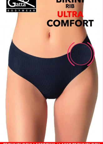 RIB ULTRA COMFORT - дамски бикини в черно RIB ULTRA COMFORT - дамски бикини в черно