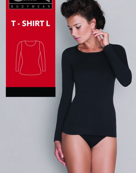 Дамска блуза с дълъг ръкав в черно, Gatta Bodywear - Modavel.com Дамска блуза с дълъг ръкав в черно, Gatta Bodywear, Блузи / Топове - Modavel.com