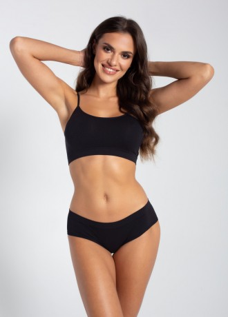 Mimi Дамски безшевни бикини с ниска талия, черни Mimi Дамски безшевни бикини с ниска талия, черни