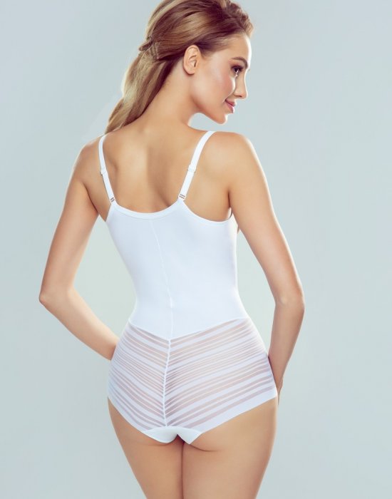 Оформящо боди в бял цвят Vega, Eldar, Бодита - Modavel.com