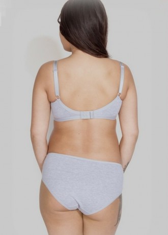 Бикини за бременни в сив цвят MAMA PANTY