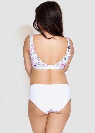 Бикини за бременни в бял цвят MAMA PANTY