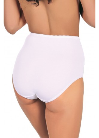 Дамски бикини с висока талия в бял цвят TESSA