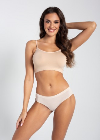 Дамски безшевни бикини с ниска талия, телесен цвят Дамски безшевни бикини с ниска талия, телесен цвят