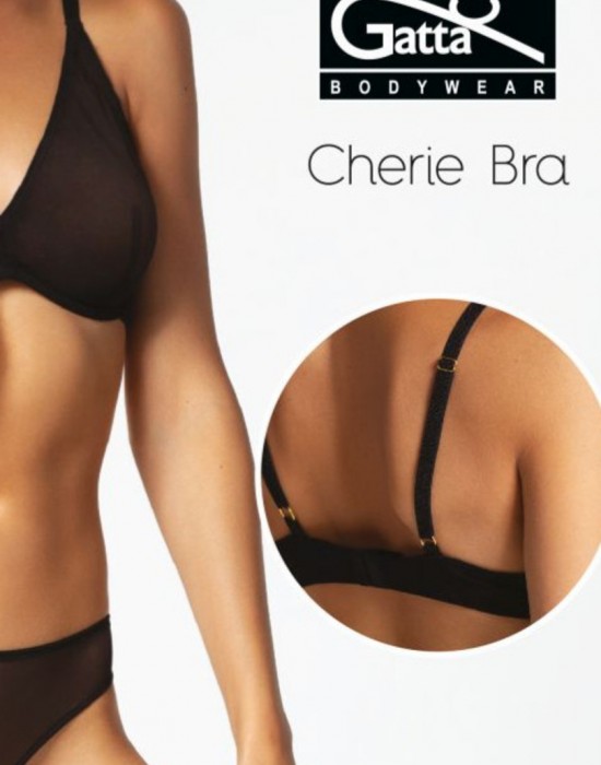 Сутиен с меки чашки в черен цвят CHERIE Сутиен с меки чашки в черен цвят CHERIE