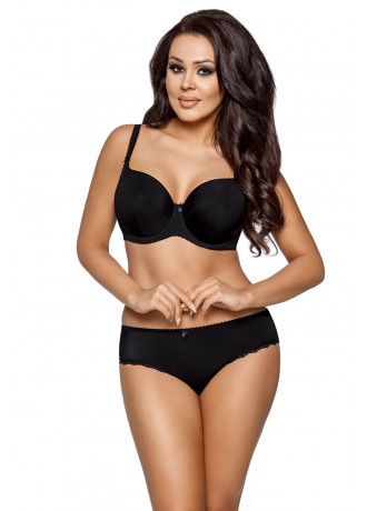 Сутиен с подплатени чашки в черно 1263