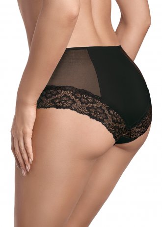 Бикини с висока талия в черно