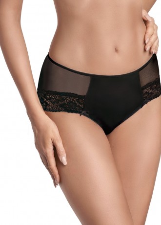 Бикини с висока талия в черно