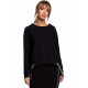 Дамска блуза с асиметрична кройка в черен цвят M492, MOE, Блузи / Топове - Modavel.com