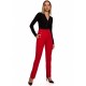 Дамски панталон с висока талия в червен цвят M530, MOE, Панталони - Modavel.com