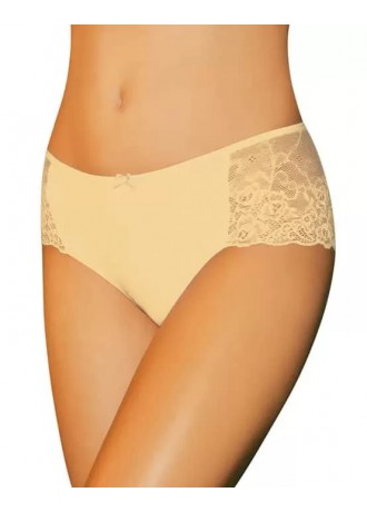 Дамски бикини с дантела в бежов цвят ZUZA Дамски бикини с дантела в бежов цвят ZUZA