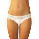 Дамски бикини с дантела в цвят крем EMMANUELLE, Funny Day, Бикини - Modavel.com