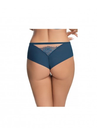 Бразилиани с дантела в син цвят PARADISE K666