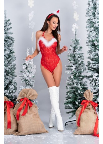 Секси коледно боди Santas Lace Секси коледно боди Santas Lace
