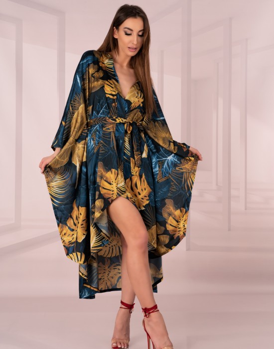 Луксозен сатенен халат Handis Aquareel, LivCo Corsetti Fashion - Modavel.com Луксозен сатенен халат Handis Aquareel, LivCo Corsetti Fashion, Секси Халати - Modavel.com