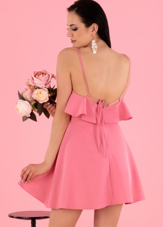 Мини рокля в розово Cooreo
