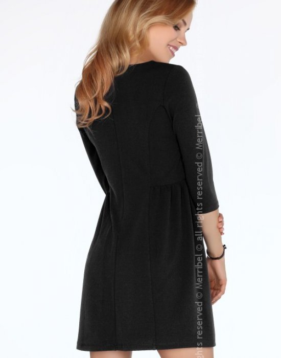 Елегантна къса рокля в черно Kayceen, Merribel, Къси рокли - Modavel.com