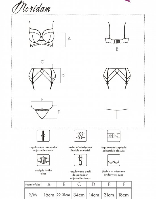 Секси комплект от три части Moridam, LivCo Corsetti Fashion, Комплекти - Modavel.com