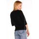 Дамски черен пуловер с 3/4 ръкав Elpidana, Merribel, Блузи / Топове - Modavel.com
