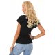 Дамска блуза с къс ръкав в черно Mare, Merribel, Блузи / Топове - Modavel.com