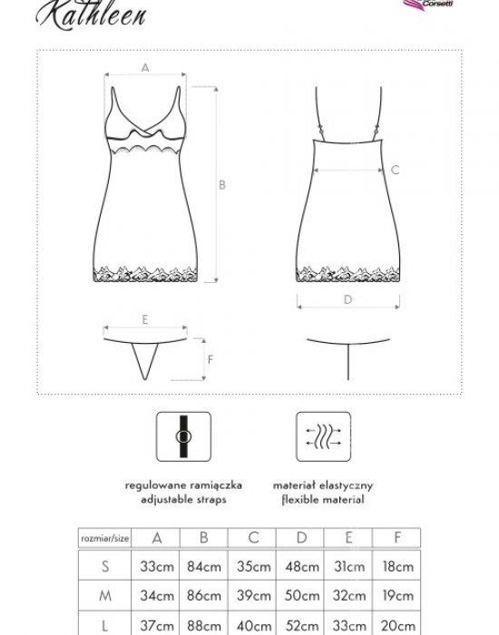 Секси копринена нощница с прашки Kathleen, LivCo Corsetti Fashion - Modavel.com Секси копринена нощница с прашки Kathleen, LivCo Corsetti Fashion, Комплекти - Modavel.com