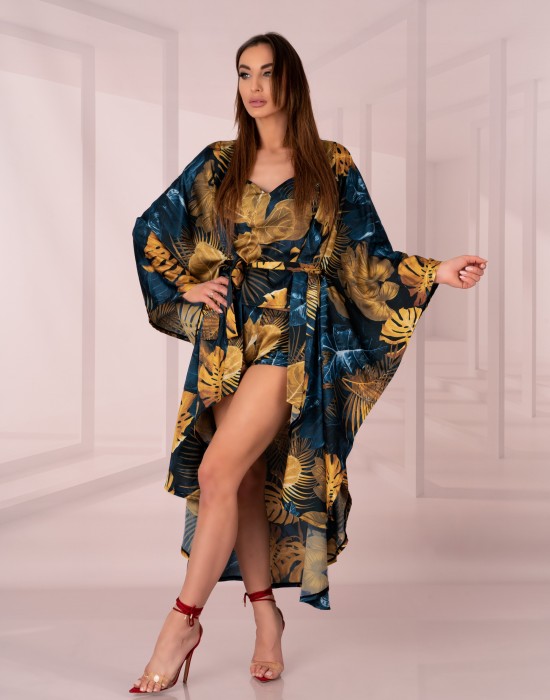 Сатенена дамска пижама Damen Aquareel, LivCo Corsetti Fashion - Modavel.com Сатенена дамска пижама Damen Aquareel, LivCo Corsetti Fashion, Пижами - Modavel.com