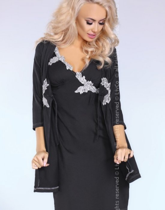 Елегантна дамска нощница в черно Sylvia, LivCo Corsetti Fashion - Modavel.com Елегантна дамска нощница в черно Sylvia, LivCo Corsetti Fashion, Нощници - Modavel.com