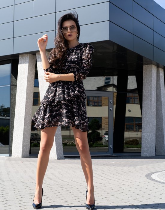 Ефирна къса рокля Saphir, Merribel - Modavel.com Ефирна къса рокля Saphir, Merribel, Къси рокли - Modavel.com