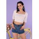 Дамска къса блуза Presca, Merribel - Modavel.com Дамска къса блуза Presca, Merribel, Блузи / Топове - Modavel.com