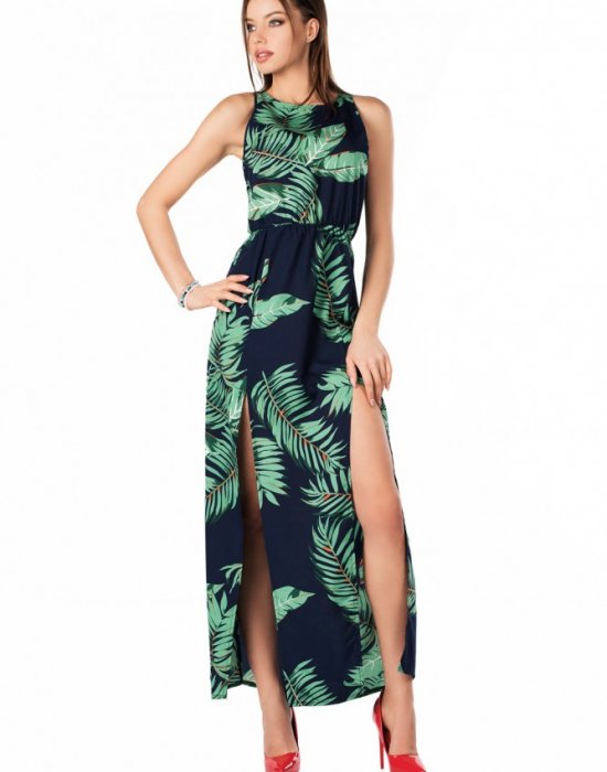 Елегантна дълга рокля в зелено Brianna, Merribel, Дълги рокли - Modavel.com