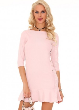 Ежедневна къса рокля в розово Marima