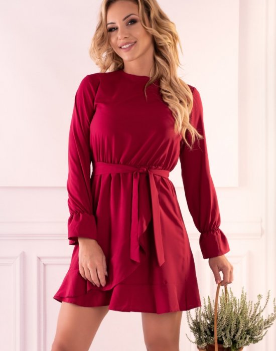 Мини рокля в цвят циклама Manetera, Merribel - Modavel.com Мини рокля в цвят циклама Manetera, Merribel, Къси рокли - Modavel.com