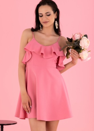 Мини рокля в розово Cooreo