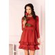 Мини рокля във червен цвят Madelana, Merribel - Modavel.com Мини рокля във червен цвят Madelana, Merribel, Къси рокли - Modavel.com