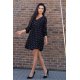 Тъмносиня рокля на точки Marilinna, Merribel - Modavel.com Тъмносиня рокля на точки Marilinna, Merribel, Къси рокли - Modavel.com