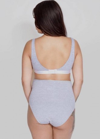 Дамски бикини за бременни в сиво MAMA BELLY