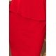 Елегантна миди рокля в червен цвят 192-5, Numoco, Миди рокли - Modavel.com